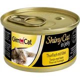 GimCat ShinyCat in Jelly Thunfisch mit Käse 24 x 70 g