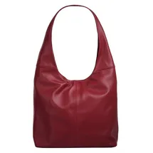 Piké Shopper echt Leder, Made in Italy, rot