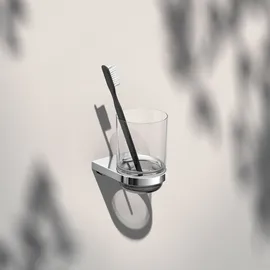 Keuco Zahnputzbecher Silber/Transparent
