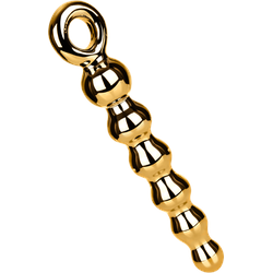 Aufregender Glasdildo, 18 cm, gold