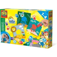 SES Creative 14443 - Fingerfarbe Handabdruck Tiere: