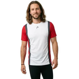 Head Racket Head, Racket Club 25 Tech Kurzarm-t-shirt - Red / White - XL
