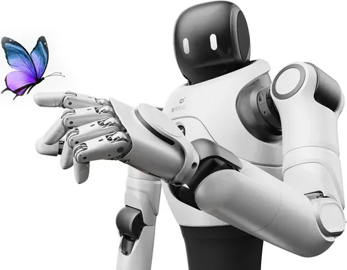 AGIBOT X2 Humanoider Roboter, Bionischer Roboter, Sicher und Zuverlässig, Intelligente Interaktion, Umfangreiche Bewegungssteuerung, Einpersonenbedienung
