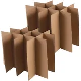 5 Stück Umzugskarton Trennwände Für Gläser Und Zerbrechliche Gegenstände - Anpassbare Robuste Und Einfache Montage Trennsysteme Für Sicheren Transport