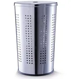 Zeller Wäschesammler, Edelstahl, ø 30/34 x 60 cm