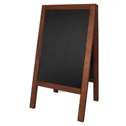 DECOR SERVICE Gehweg-Kreidetafel, dunkelbraun, wind- und wasserfest, 65x118cm, 1 Stk.