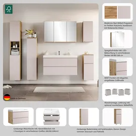 WELLTIME Hängeschrank CABO, gedämpfte Scharniere Kaschmir, griffloses Design, reversibel bunt