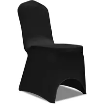 vidaXL Stuhlhusse Schwarz 100 Stk.