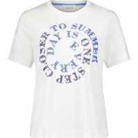Cartoon Halbarm-Shirt mit Rundhalsausschnitt Patch CREAM, 38