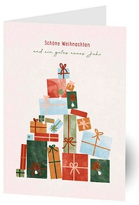 LUMA Weihnachtskarte Geschenke DIN B6