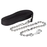 Kerbl Führleine mit Kette, schwarz,