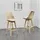 [en.casa] Barhocker 2er Set Barstuhl mit Rückenlehne Bistrohocker mit gepolsterter Sitzfläche Tresenhocker mit Holzgestell Buche-Gestell Beige