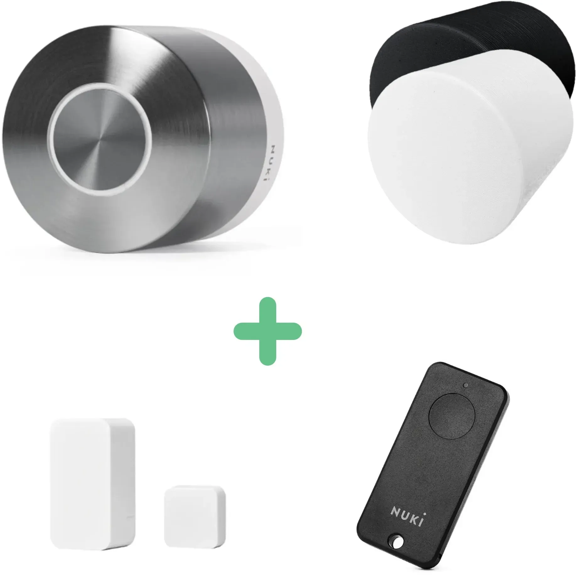 Nuki Smart Lock Ultra + Schutzabdeckung + Door Sensor + Fob - Schwarz