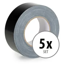 Stagecaptain Gewebeband DT-4850 50 m x 48 mm Schwarz 5 St.