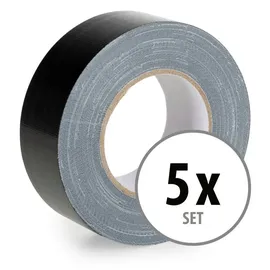 Stagecaptain Gewebeband DT-4850 50 m x 48 mm Schwarz 5 St.