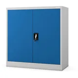 Jan Nowak Beata Aktenschrank 90 x 40 x 93 cm Grau / Blau
