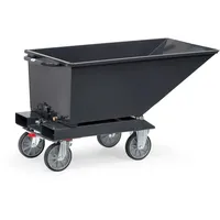 Fetra Fechtel Transportgeräte GmbH Muldenkipper Inh.250l L1359xB713xH780mm grau o.Ablasshahn fetra
