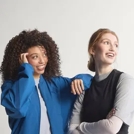 adidas Damen Z.N.E. Bomber Jacke (Größe S, blau)