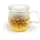 Bredemeijer Teeglas 350 ml mit Glas-Teefilter & Glasdeckel - einwandige transparente "Tea for One" Glas-Teetasse für 1 Tasse losen Tee