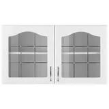 WIHO KÜCHEN Glashängeschrank »Linz«, 100 cm breit, mit 2 Glastüren weiß