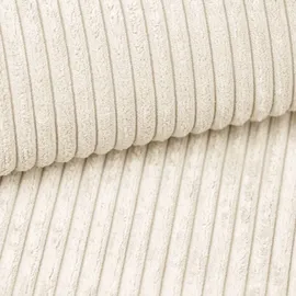 Kaiser Möbel Ecksofa Designer MODENA STUDIO stoff Dicker cord Poso Ecru Links