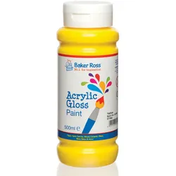 Gelbe Acrylfarbe 500ml (gelb) Farben