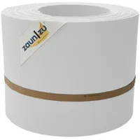 zaunzu® Sichtschutzstreifen 2,55 m weiß PP 10 St.