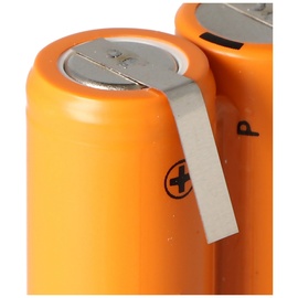 AccuCell Rasiererakku NiMH 2,4V 1200mAh mit Lötfahnen ersetzt Philips 138 10609
