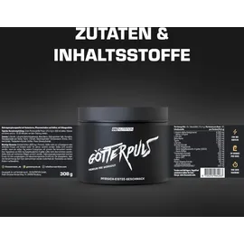 OS NUTRITION Götterpuls Premium Pre Workout Pfirsich-Eistee Pulver 308 g