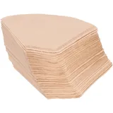 100 Stück Fächerförmige Kaffeefilter Aus Holzschliffpapier, Zubehör Für Die Kaffeezubereitung
