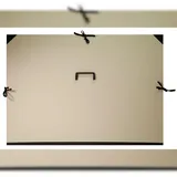 Clairefontaine 3x Zeichenmappe mit 3 Bändern und Griff, - Grau 975425C