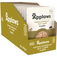 Applaws Huhn mit Lamm in Gelee 16x70g Katzenfutter -