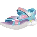 SKECHERS Sandale »UNICORN DREAMS SANDAL MAJESTIC BLISS«, Gr. 33, lila-türkis-hellrosa, - Blau - 33,33/33