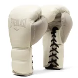 EVERLAST Unisex - Erwachsene Boxhandschuhe Powerlock 2 Pro Lace Trainingshandschuh, Weiß, 16oz