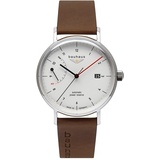 Bauhaus Herren Bauhaus Herrenuhr Automatik 2160 mit Gangreserveanzeige und Lederarmband