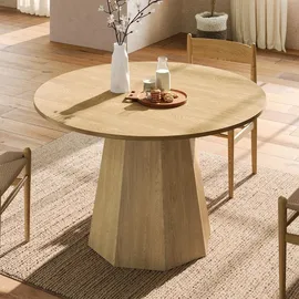 stilvora Küchentisch Ø 120 cm braun