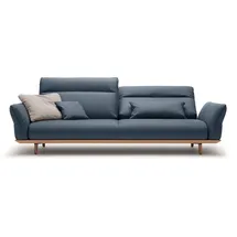 creation by rolf benz Couch Naturleder 4-Sitzer Blau