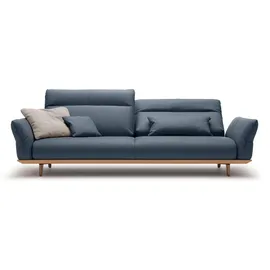 creation by rolf benz Couch Naturleder 4-Sitzer Blau