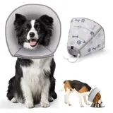 Nobleza - Faltbares Halskrause Hund Katze, Einstellbar Hundekragen, Hunde Halskrause Leckschutz für Hunde, Weich Schutzkragen Hund, Verhinderung von Verletzungen oder Wunden Leckt oder Kratzt, XS