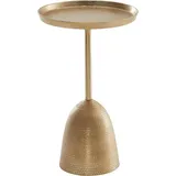 FineBuy Beistelltisch Erick 33 cm Tisch Wohnzimmertisch Rund Gold