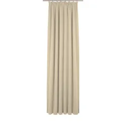 Vorhang WIRTH "Trondheim B", beige (natur), B:132cm H:285cm, Polyacryl, Gardinen, nach Maß