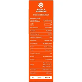 SteelSeries Rival 3 Wireless Schwarz