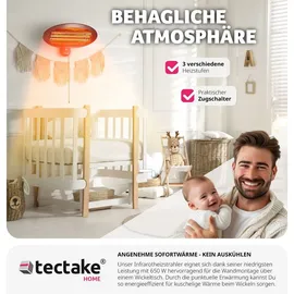 Tectake Infrarotheizstrahler Solaria Monolith 2000W höhenverstellbar - schwarz - Schwarz