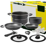 Brunner BRUNNER: Camping Kochgeschirr Alu-Topfset (Töpfe und Pfannen) - 7+1 teilig ø PIRATE NG ø24cm 7+1teilig