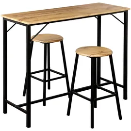 KESPER Küchenbar 3-tlg. Schwarz
