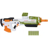 Nerf Halo MA40 motorisierter Dart Blaster – enthält abnehmbares 10-Dart Clip-Magazin, 10 Nerf Elite Darts und ansteckbares Schienenteil, 7.6 x 81.3 x 27.9 cm