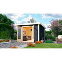 Karibu Rabensee 1 3,46 x 3,32 m Grau