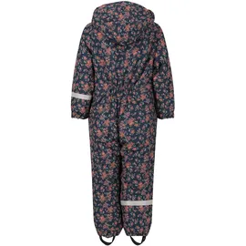 ZigZag Schneeoverall "Tower", Kinder, Gr. 128, EURO-Größen, rosa (dunkelblau, rosa), 100% Polyester, lang, Overalls, mit wasser- und winddichter TPU-Membran