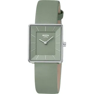 Boccia Titanium Boccia 3351-07 Damenarmbanduhr Titan Salbeigrün