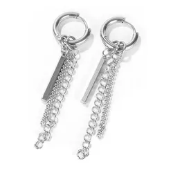 Firetti Paar Creolen »Schmuck Geschenk Chain«, Einhänger abnehmbar Firetti edelstahlfarben